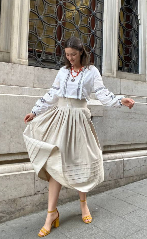 A vintage midi skirt