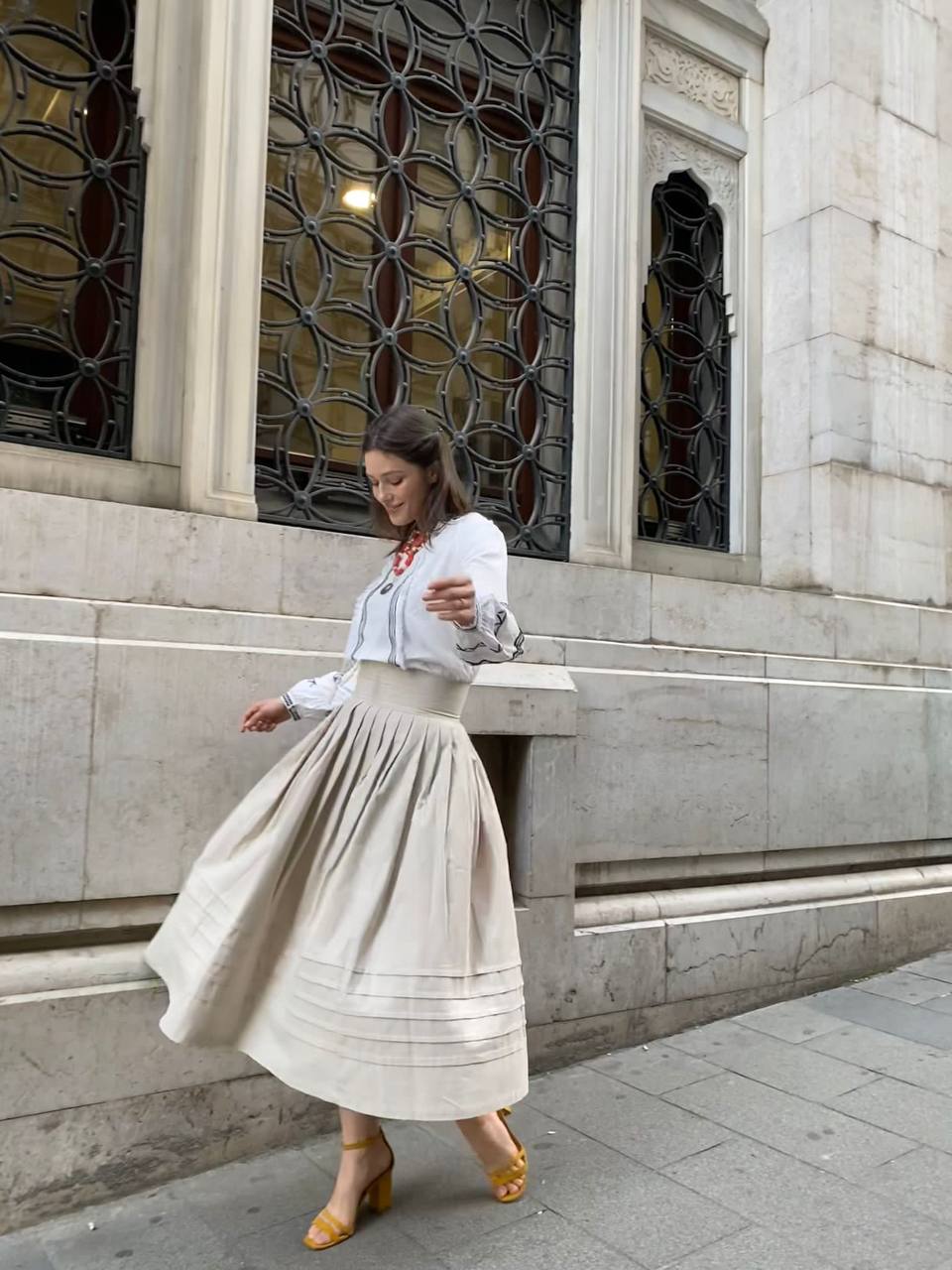 A vintage midi skirt
