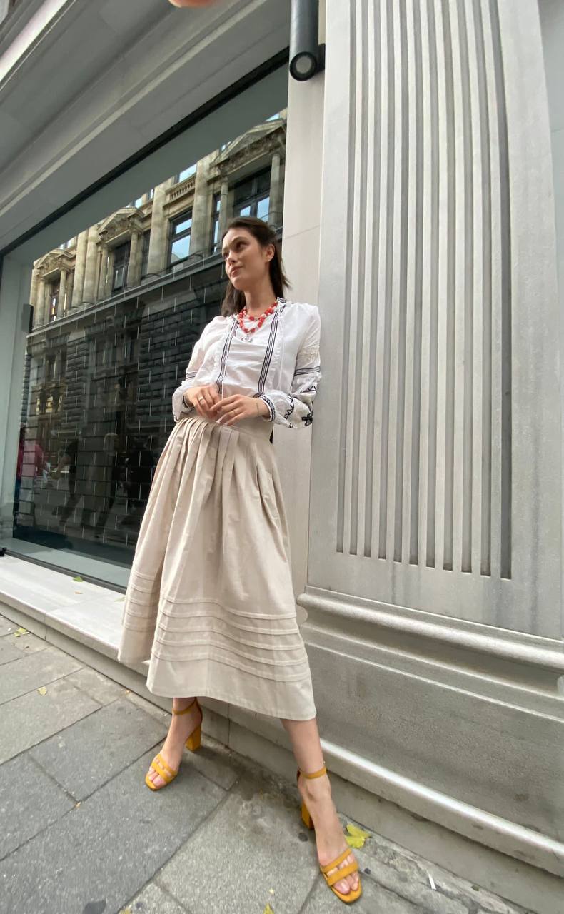 A vintage midi skirt