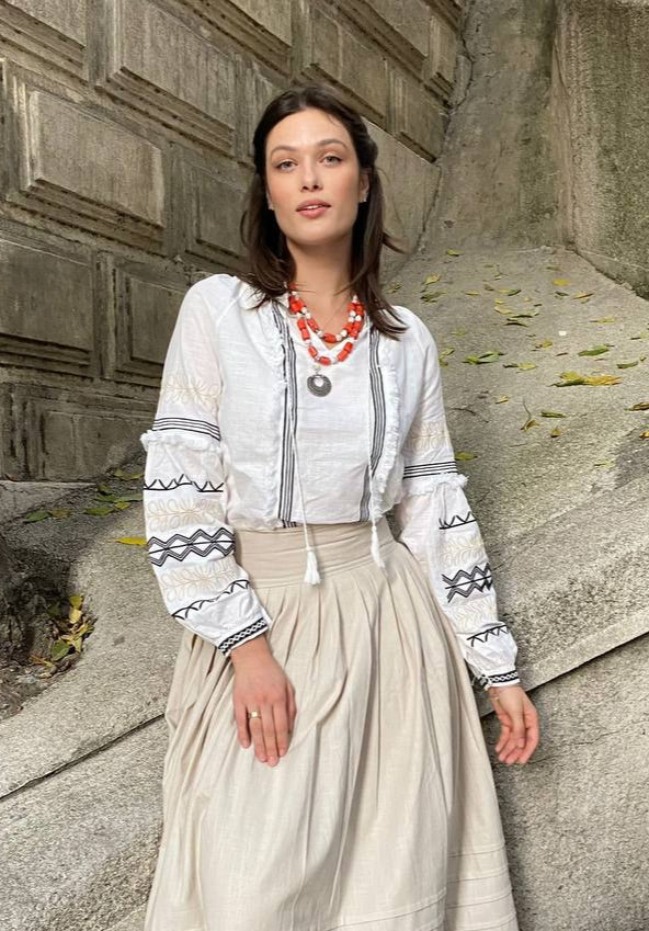 Mordern embroidered blouse "Uliana"