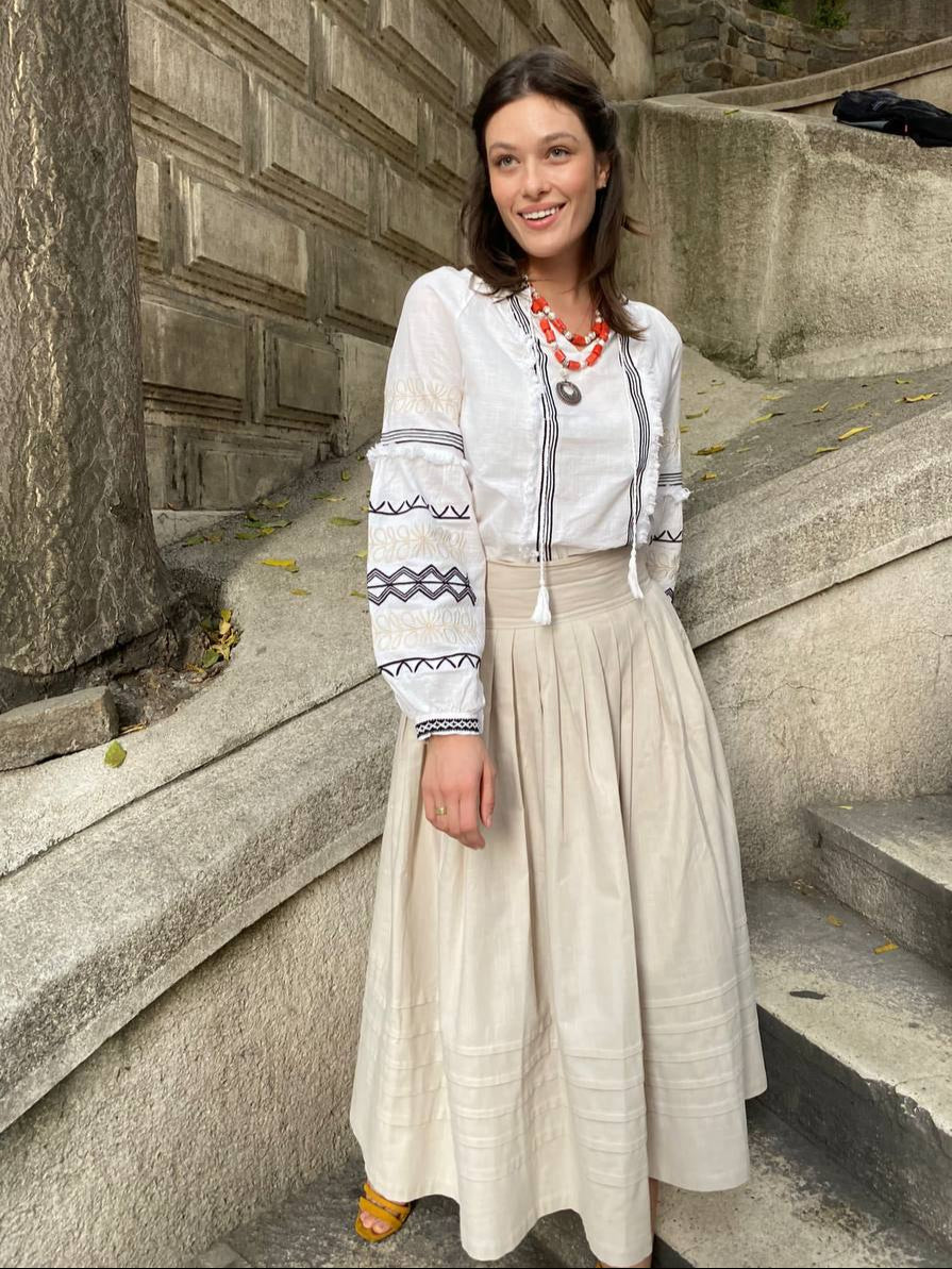 Mordern embroidered blouse "Uliana"