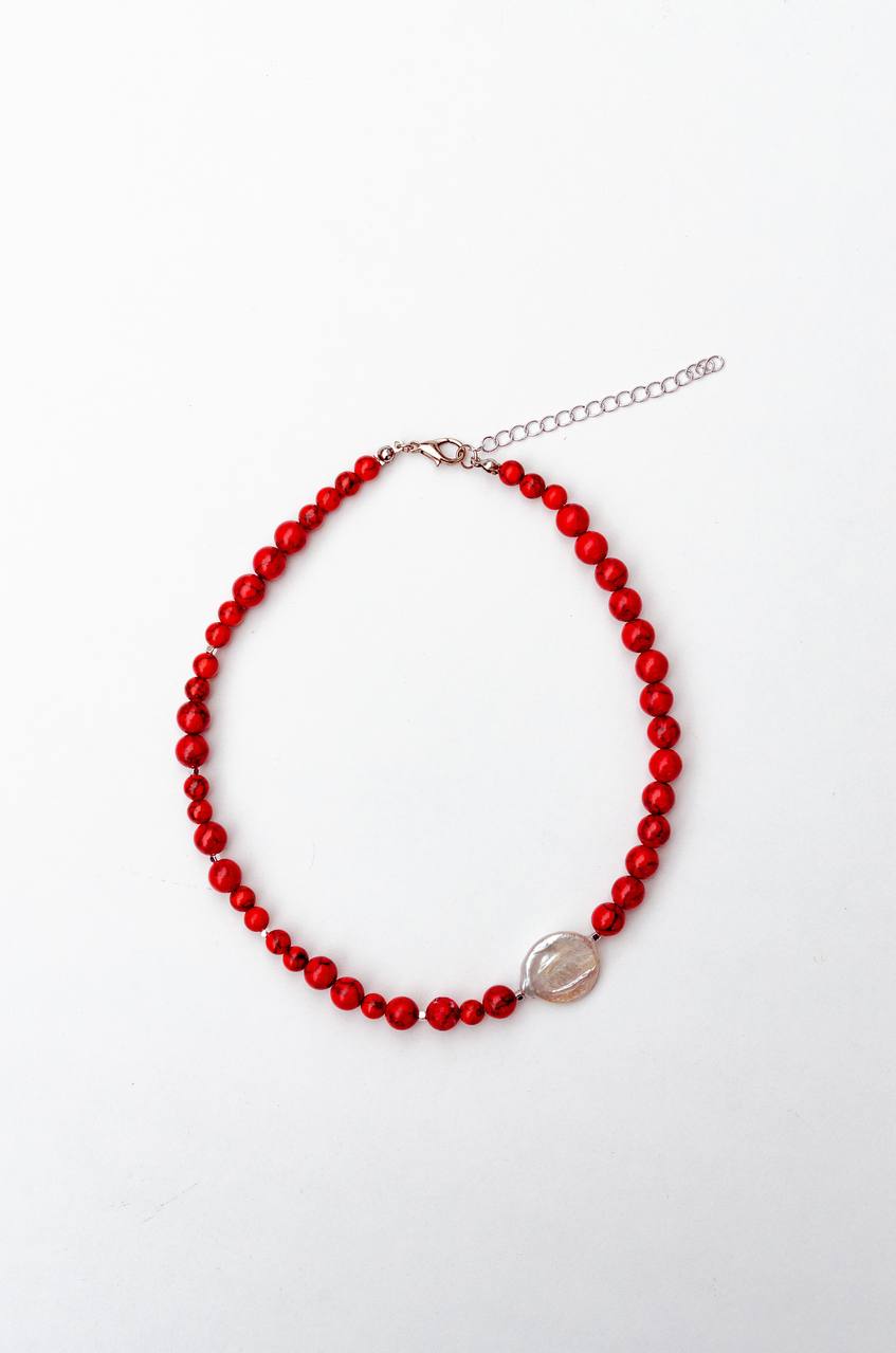 Choker with a pearl «Spark»