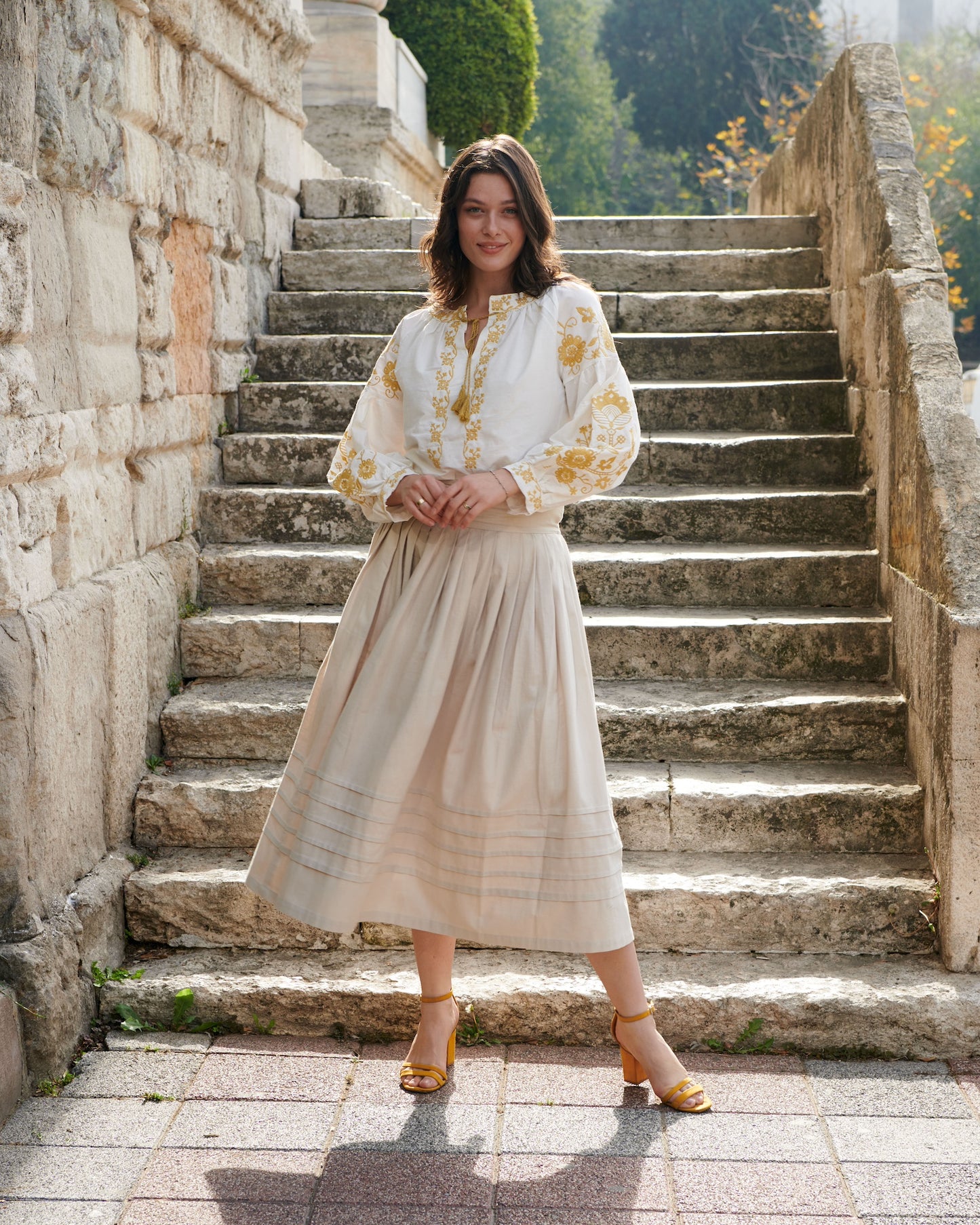 A vintage midi skirt