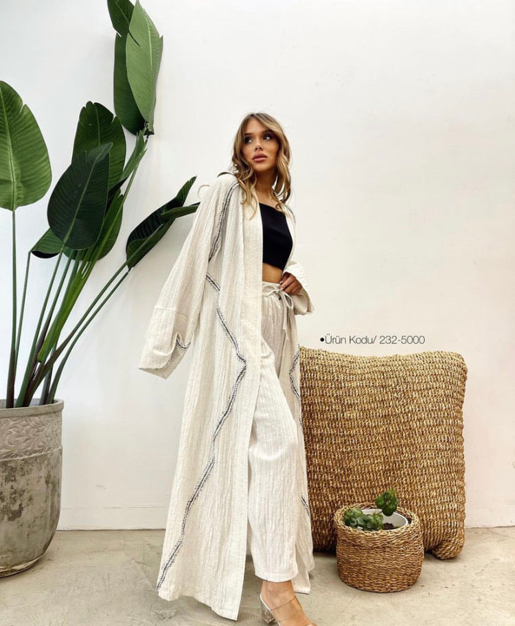 Prostir Linen Kimono | Women’s Long Oversized Linen Kimono | Goya Concept Untitled Jul23_22:05:54