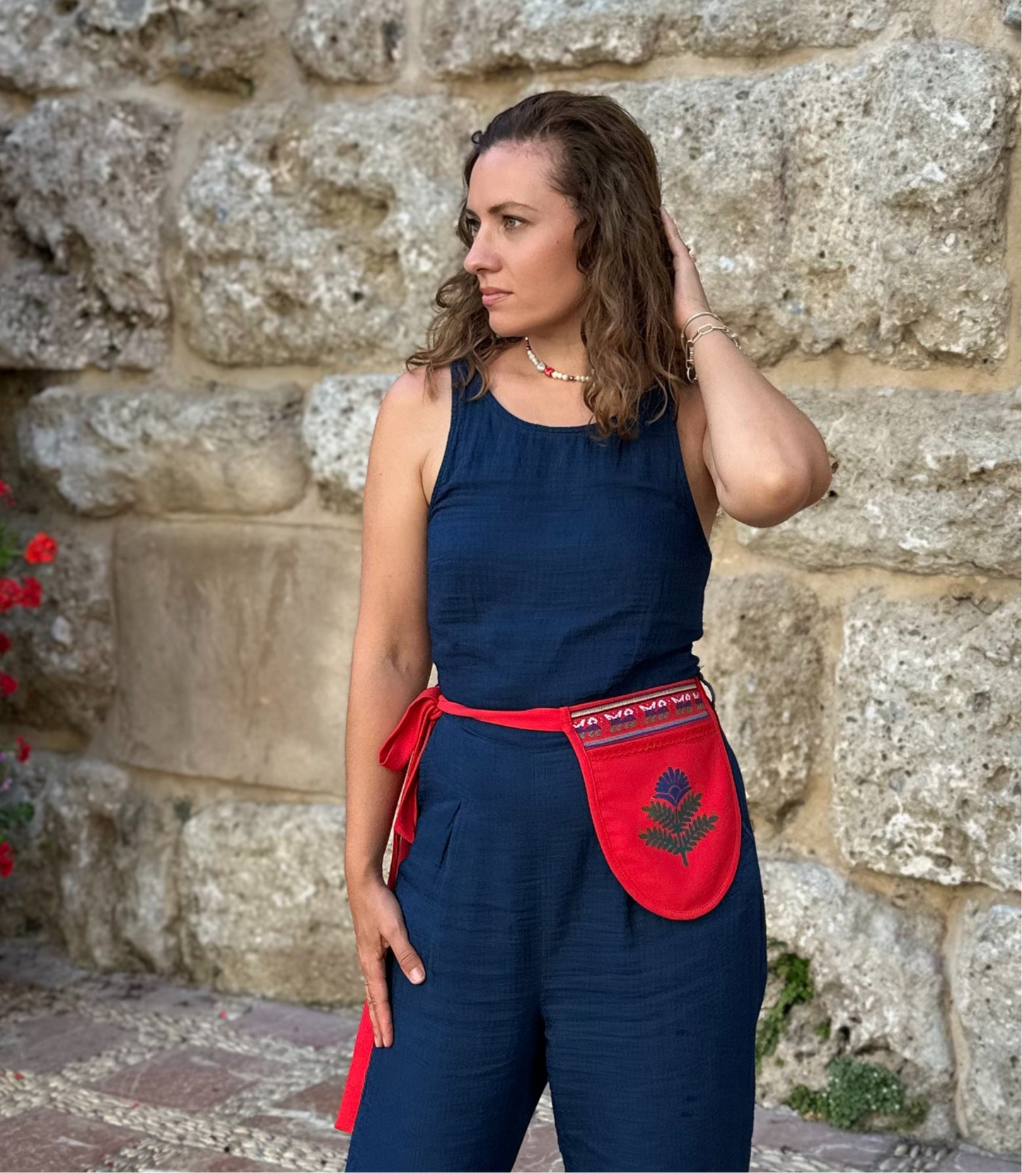 Belt Pouch “Cornflower Bloom”