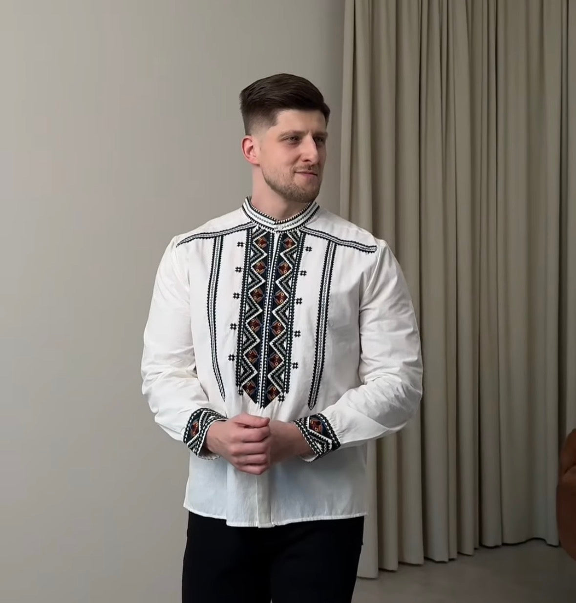 Hutsul style vyshyvanka for man