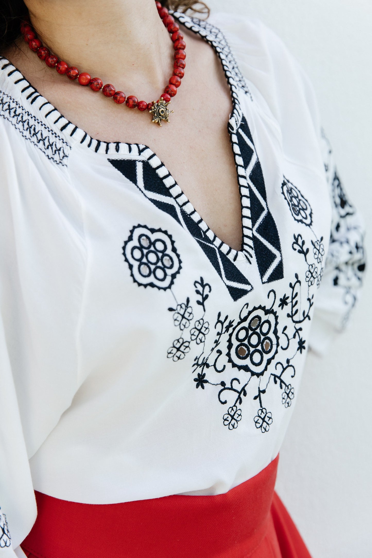 Embroidered blouse “Violet”