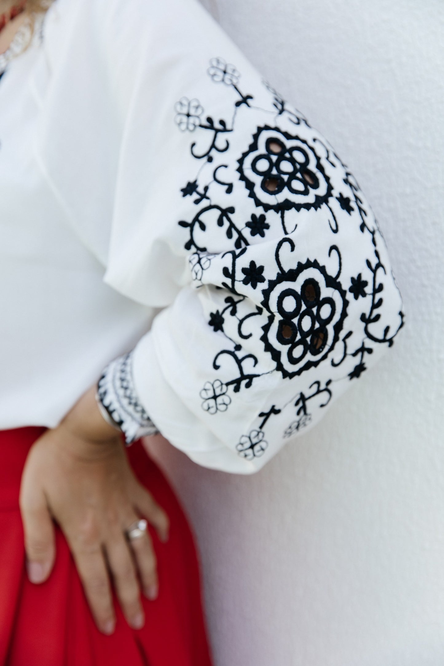 Embroidered blouse “Violet”