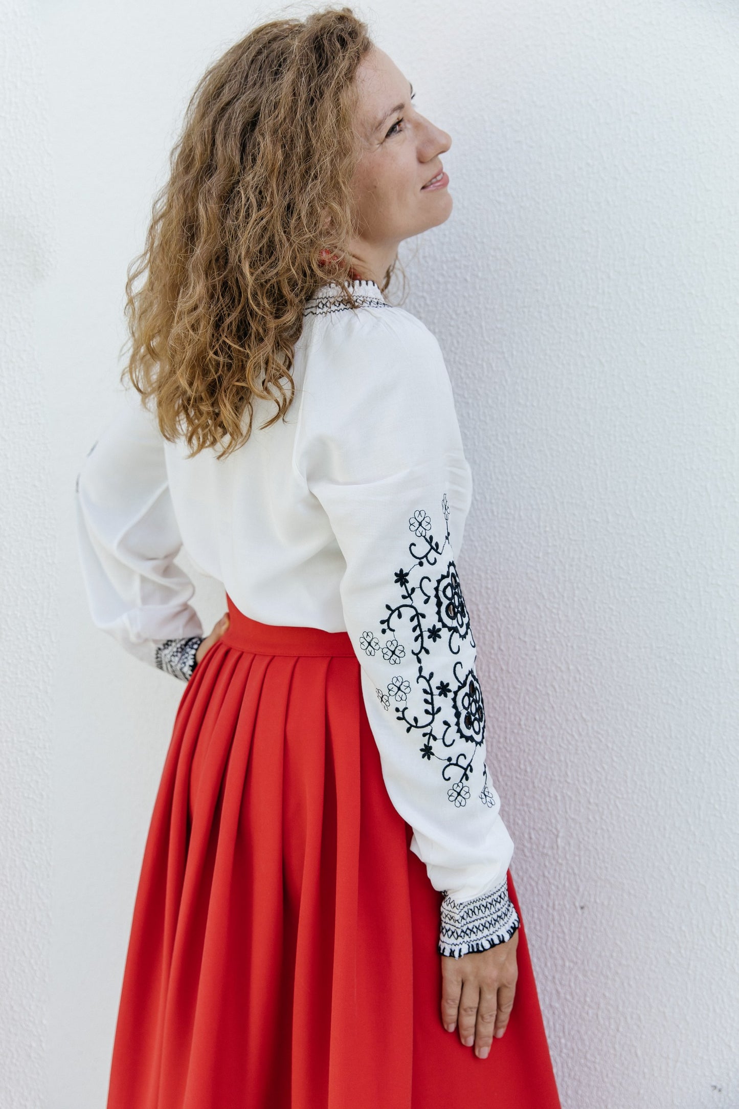Embroidered blouse “Violet”