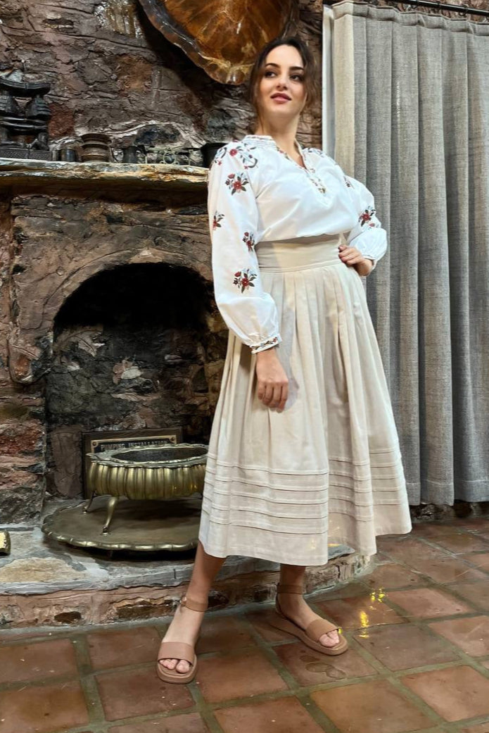 A vintage midi skirt