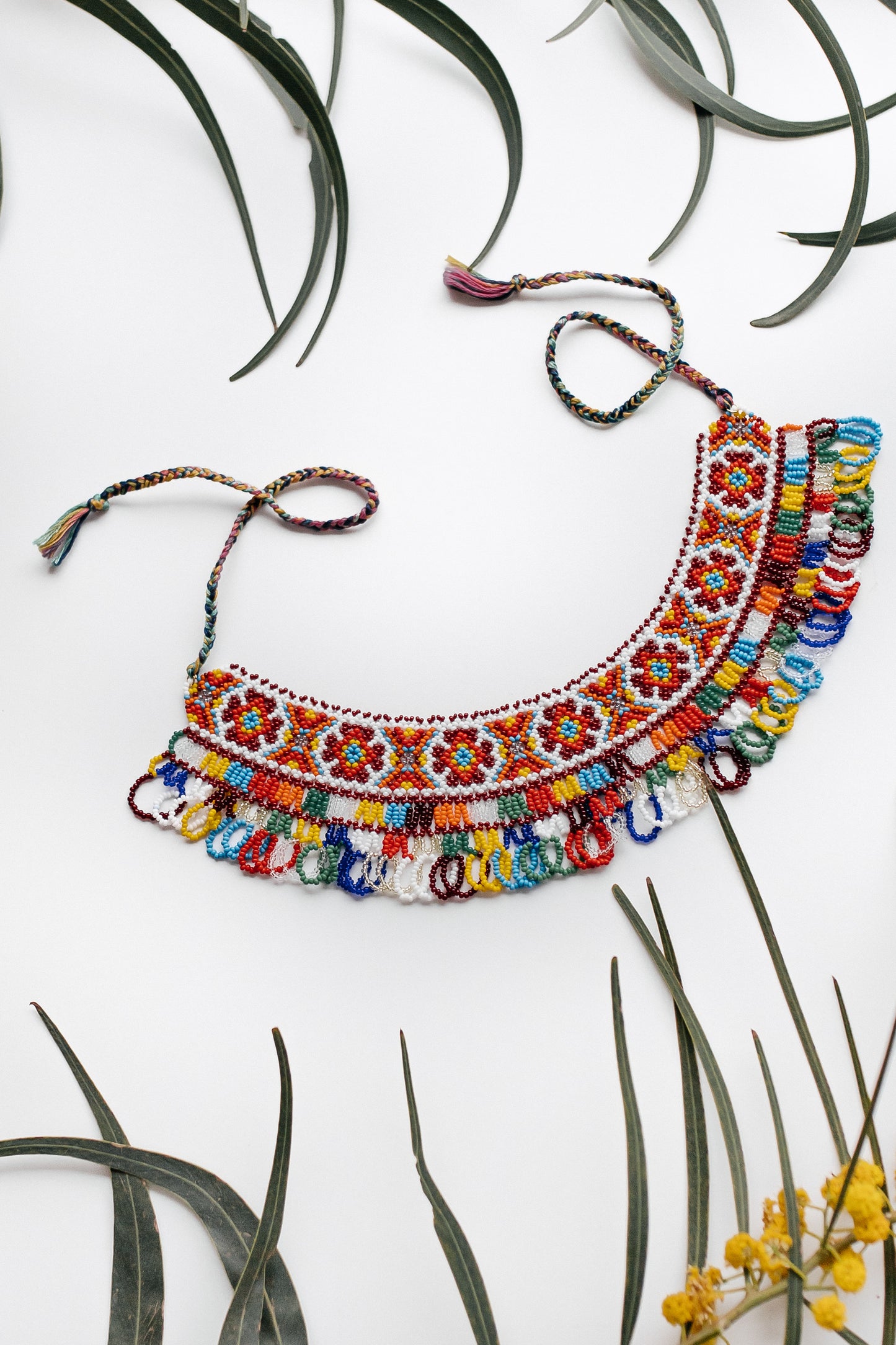 Boyko Beaded Sylianka “Barva” — Traditional Ukrainian Handcrafted Beaded Necklace