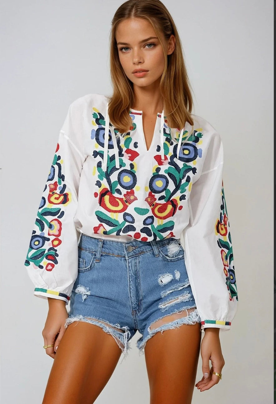 Embroidered Blouse "Life Tree"