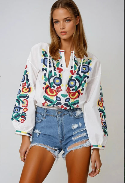 Embroidered Blouse "Life Tree"