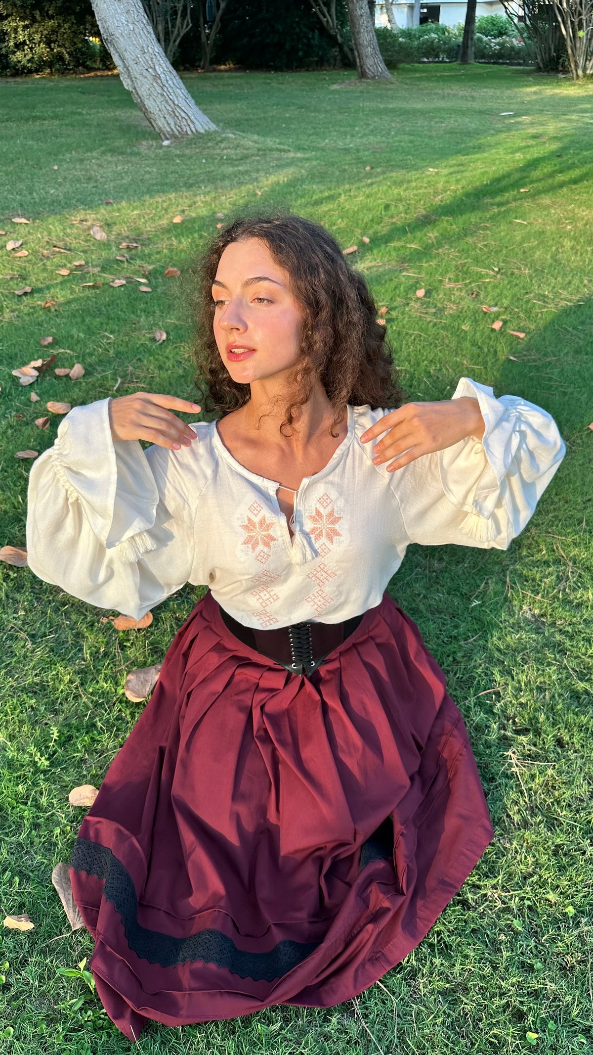 Svitanok Ukrainian Embroidered Linen Blouse
