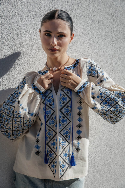 Modern Jewelry “Aurora” — Necklace with Pearls for Everyday and Evening Looks