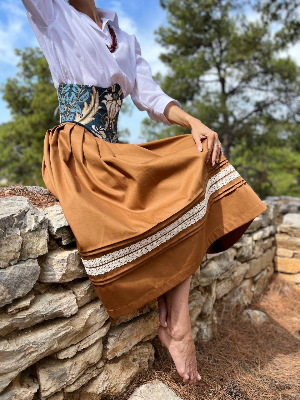 Vintage  Midi Skirt