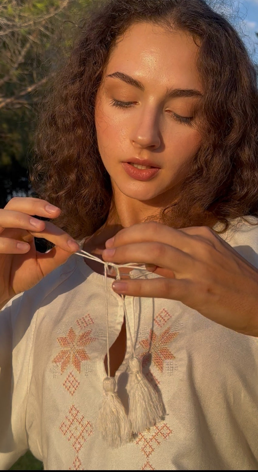 Svitanok Ukrainian Embroidered Linen Blouse