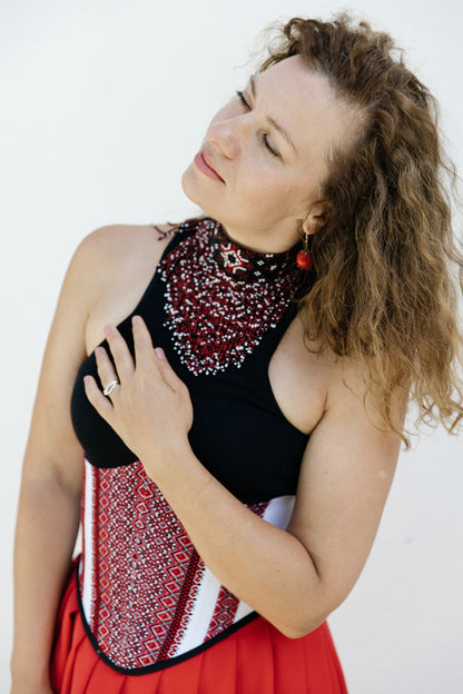 “Zorepad” Beaded Necklace