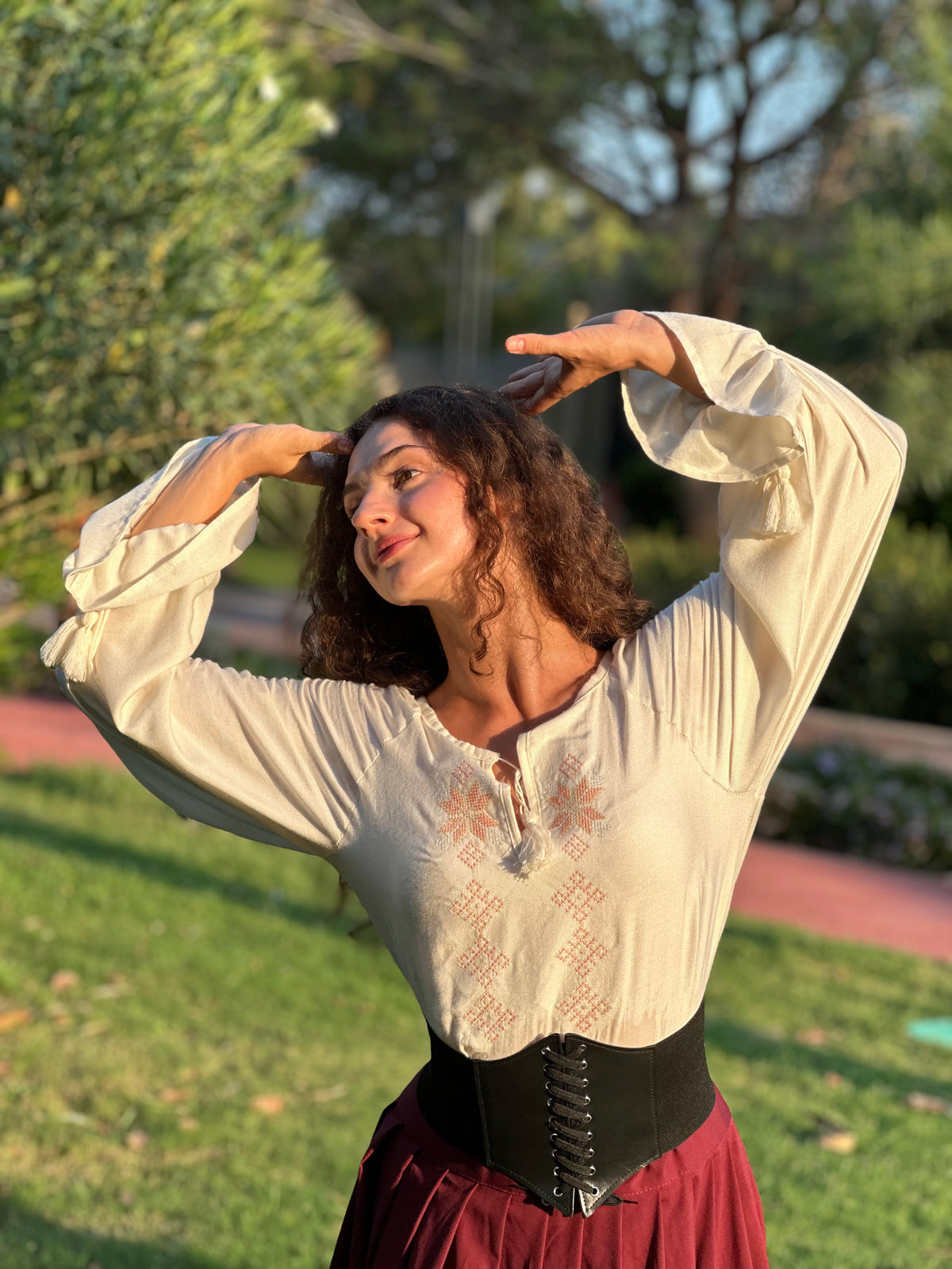 Svitanok Ukrainian Embroidered Linen Blouse