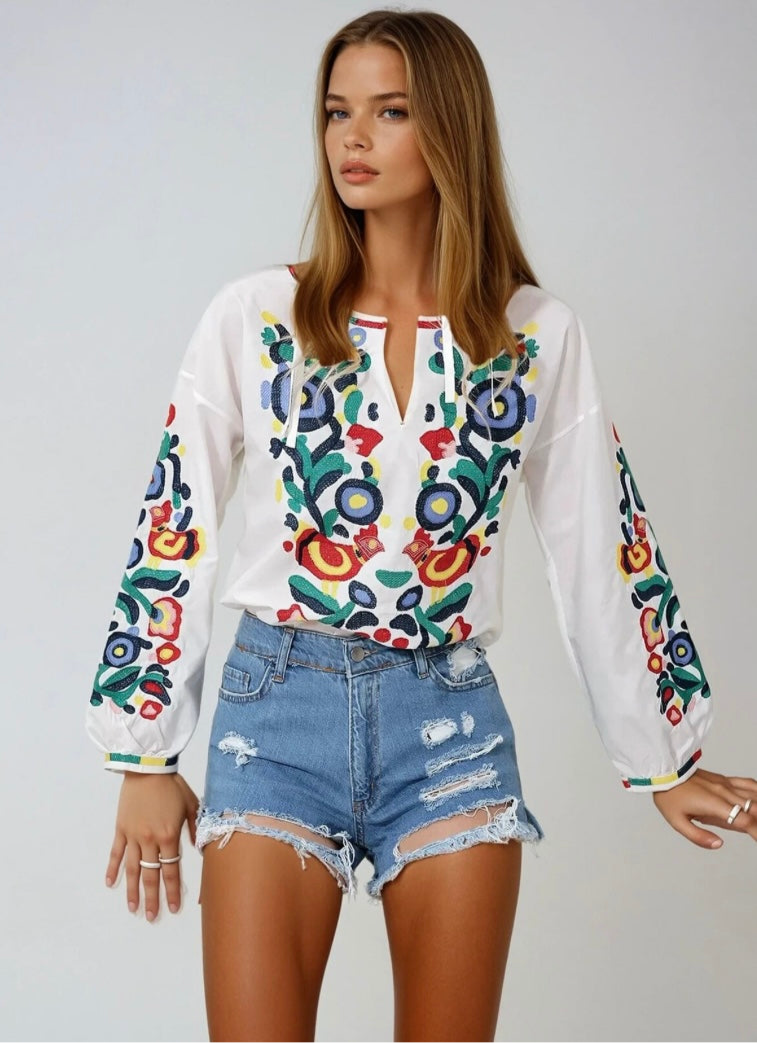 Embroidered Blouse "Life Tree"