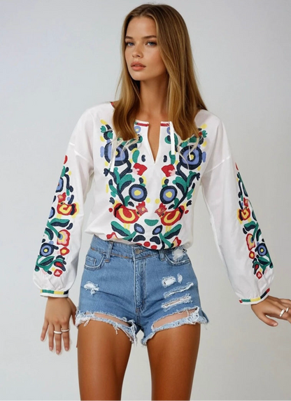 Embroidered Blouse "Life Tree"