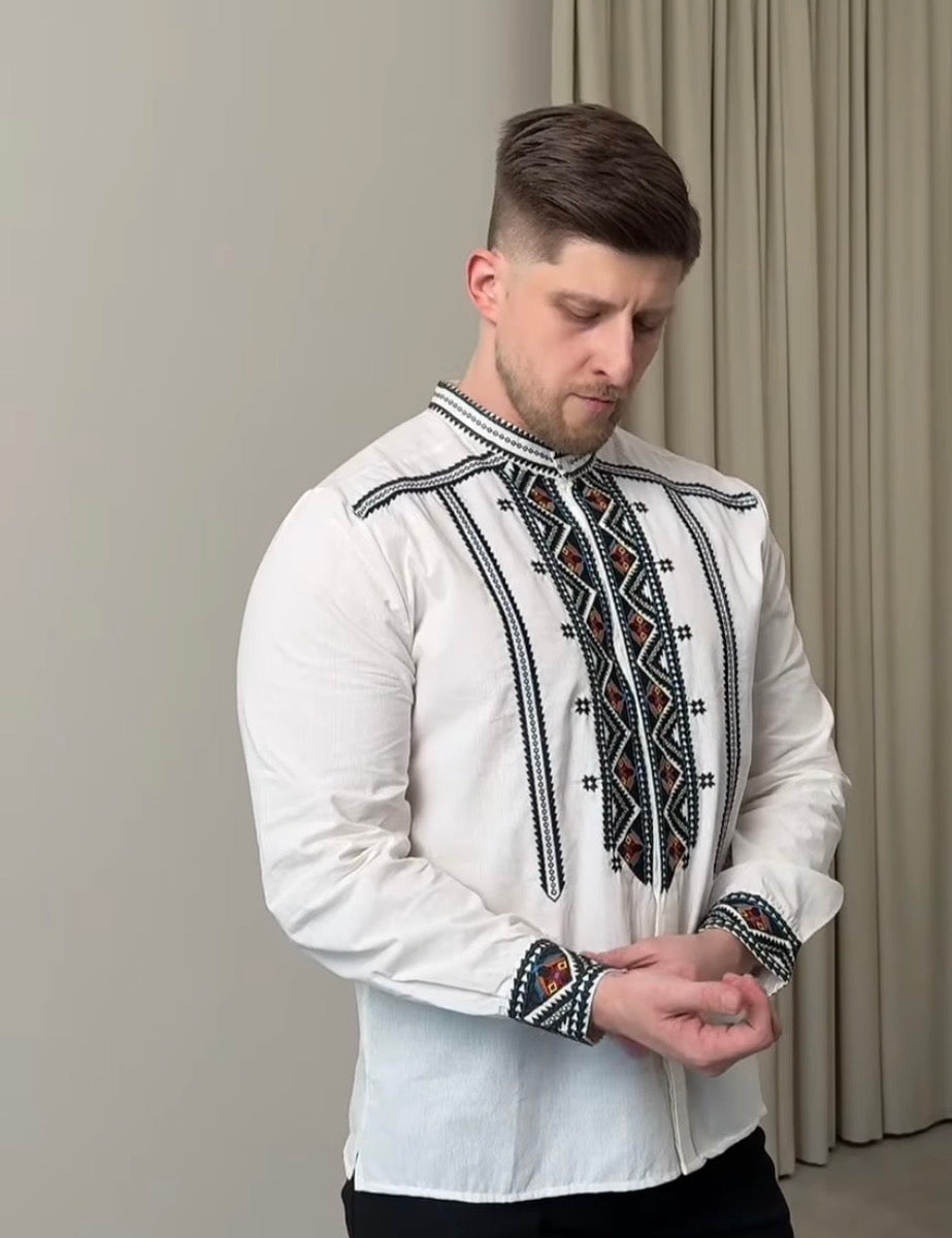 Hutsul style vyshyvanka for man