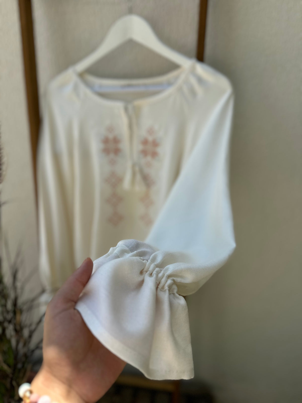 Svitanok Ukrainian Embroidered Linen Blouse