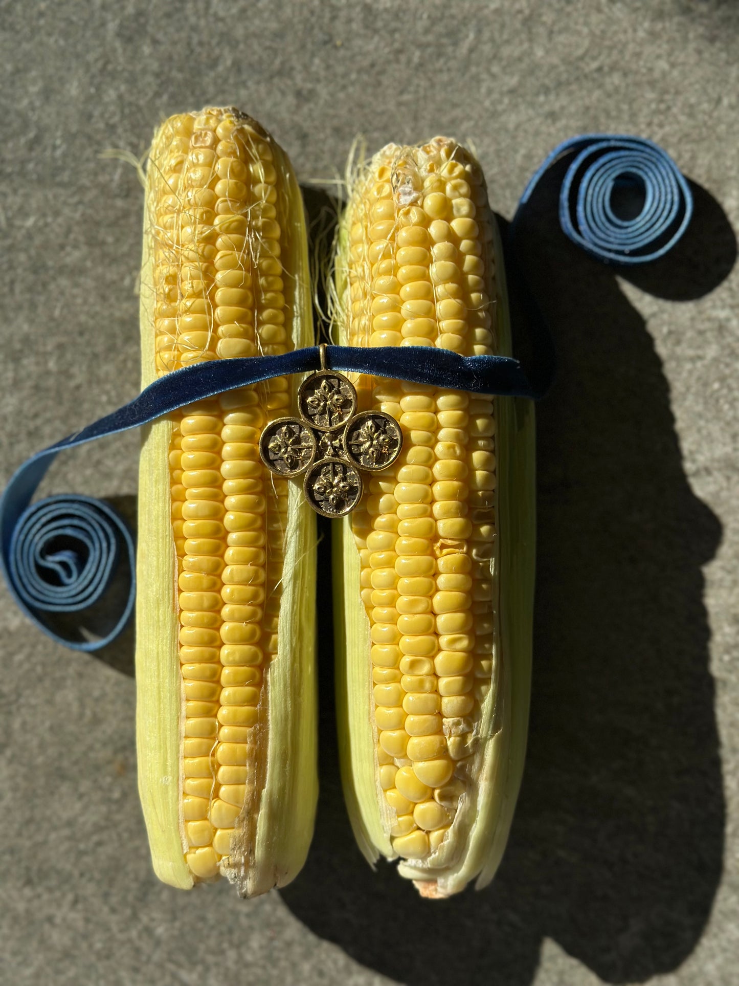 Zgarda “Hutsul Flower” – Brass Pendant with Blackened Finish on Velvet Ribbon | Ethnic Ukrainian Accessory