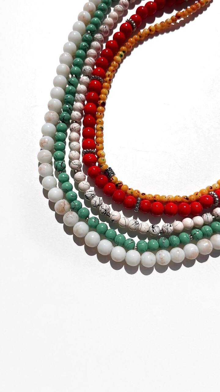 BARVY — Colorful Multistrand Necklace