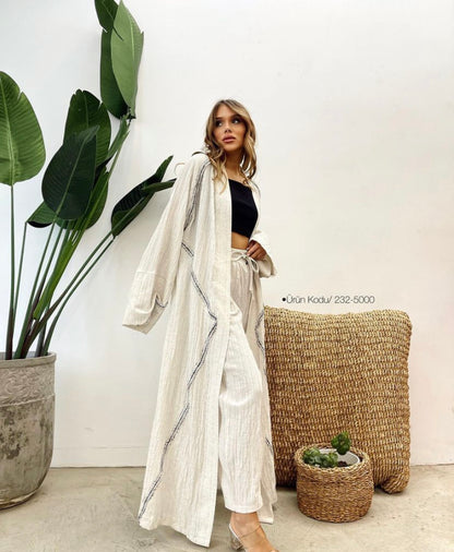Prostir Linen Kimono | Women’s Long Oversized Linen Kimono | Goya Concept Untitled Jul23_22:05:54