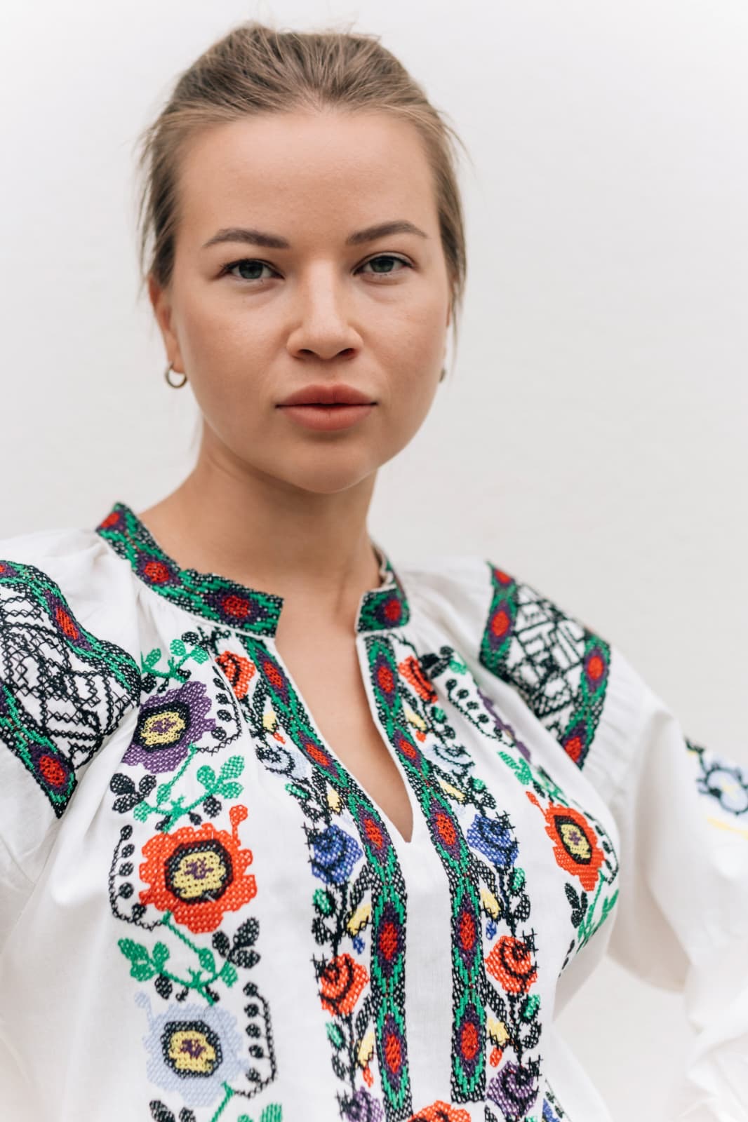 Women’s Vyshyvanka “Cheremshyna” | Ukrainian Embroidered Blouse with Floral Ornament
