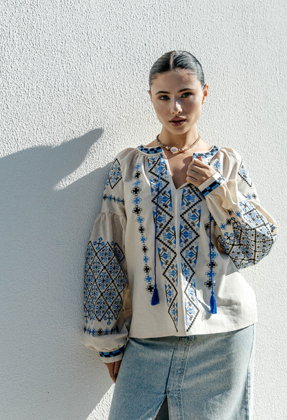 Modern Jewelry “Aurora” — Necklace with Pearls for Everyday and Evening Looks