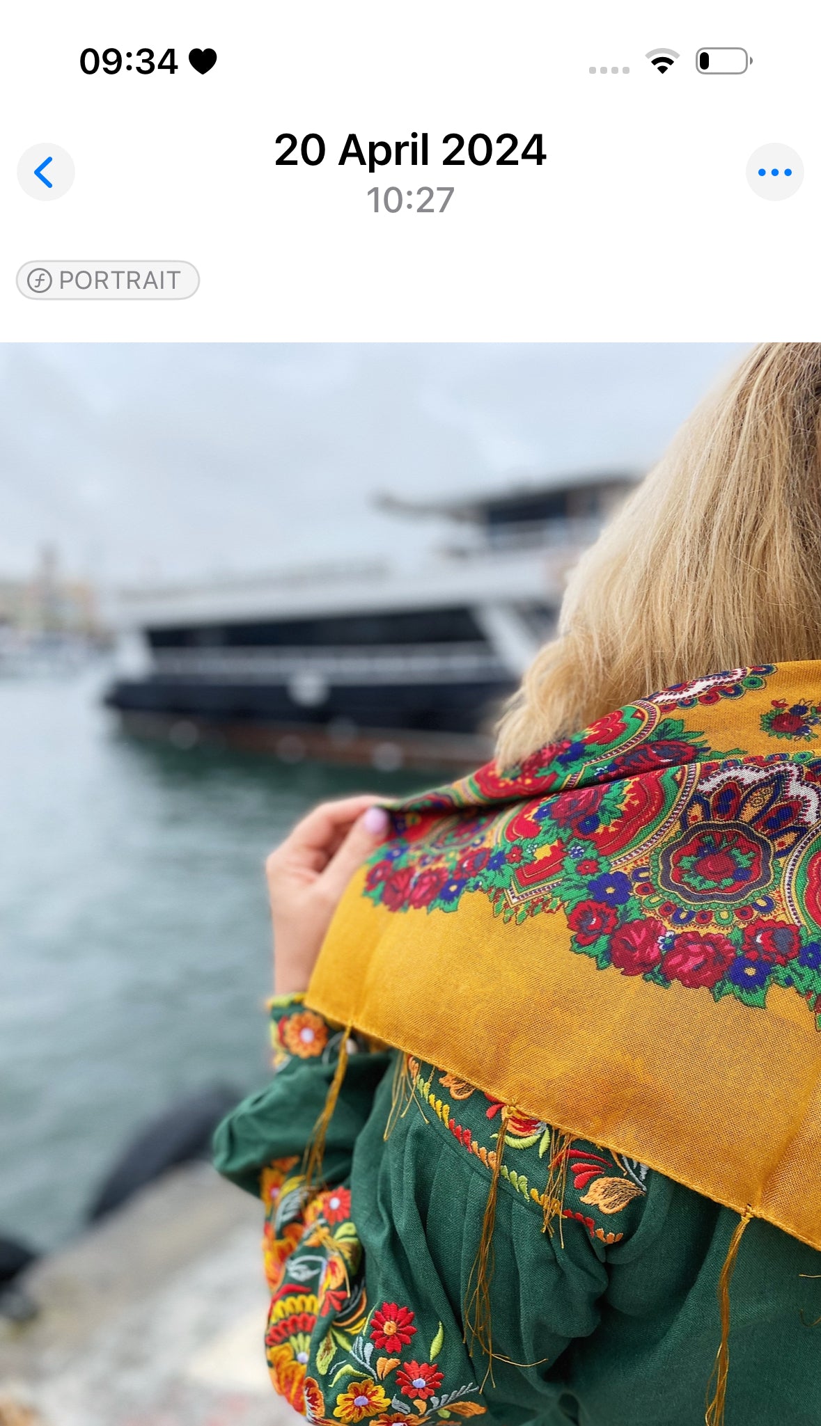 Scarf “Saffron” – Mustard Floral Square Scarf with Fringe 90×90 cm | Goya Concept