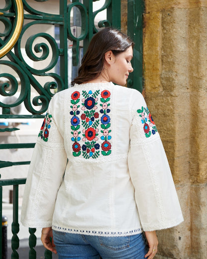 Embroidered shirt “Cornflower”